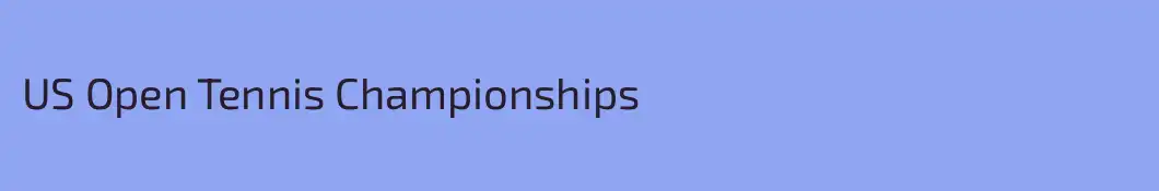 US Open Tennis Championships